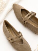 Bailarina Hebillas Khaki