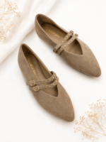 Bailarina Hebillas Khaki - Imagen 2