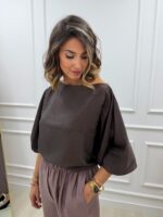 Blusa Textura Cuello Barco - Imagen 2