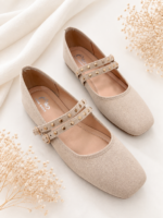 Bailarina Tachas Beige