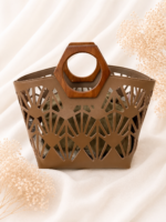 Bolso Geométrico Asa Madera - Imagen 2