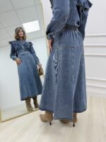 Falda Denim Larga
