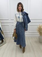 Falda Denim Larga - Imagen 2